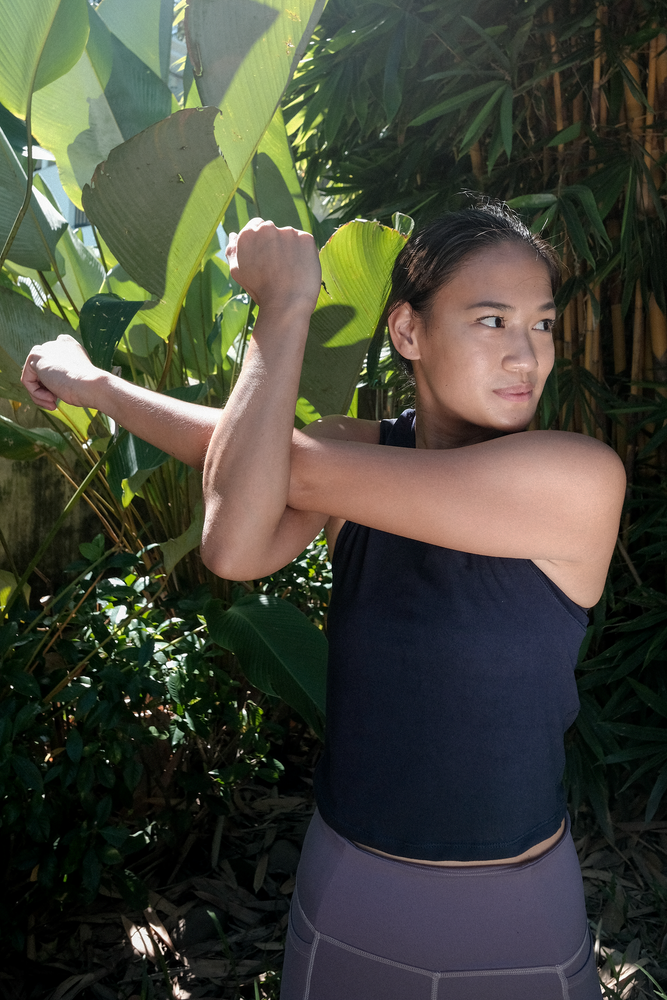 Crissa Crop Tank in Acai