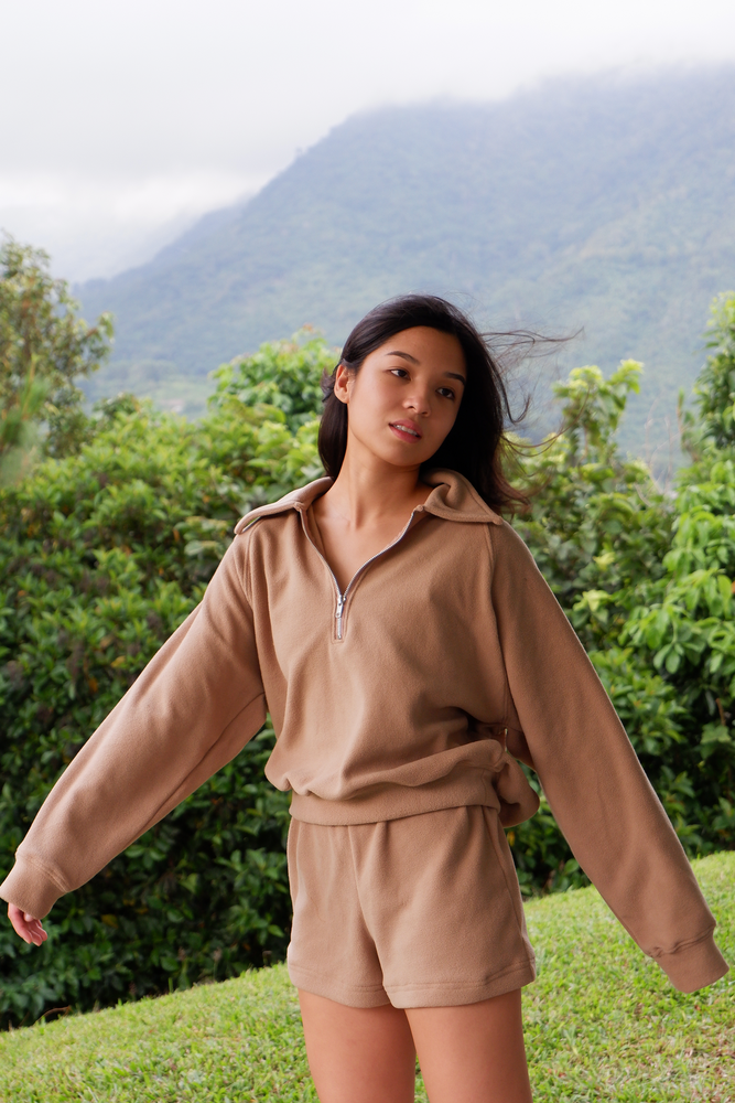 
            
                Load image into Gallery viewer, Alessa Fleece Set in Chocolate
            
        